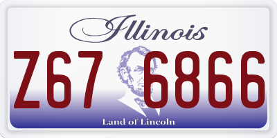 IL license plate Z676866