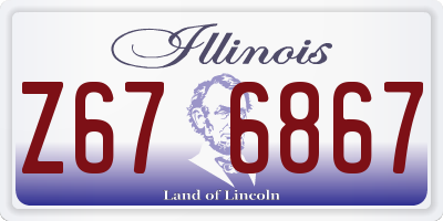 IL license plate Z676867