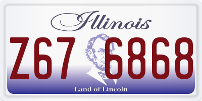 IL license plate Z676868