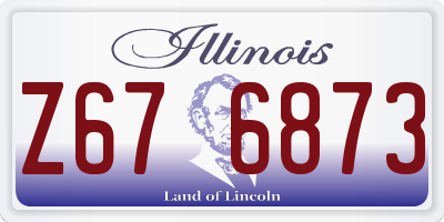 IL license plate Z676873
