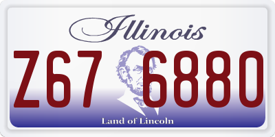 IL license plate Z676880