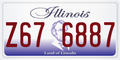 IL license plate Z676887