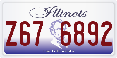 IL license plate Z676892