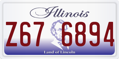 IL license plate Z676894