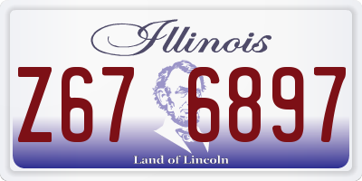 IL license plate Z676897