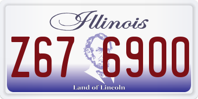 IL license plate Z676900