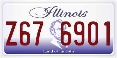 IL license plate Z676901
