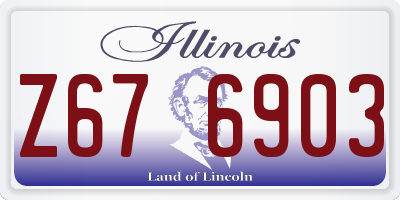 IL license plate Z676903