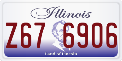 IL license plate Z676906