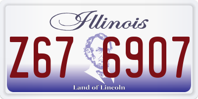 IL license plate Z676907