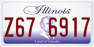 IL license plate Z676917