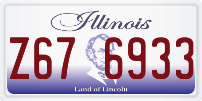 IL license plate Z676933