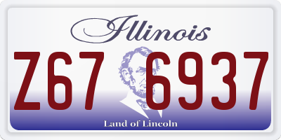 IL license plate Z676937