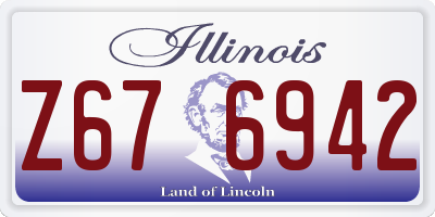 IL license plate Z676942