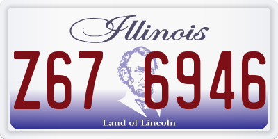 IL license plate Z676946