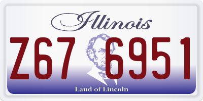 IL license plate Z676951