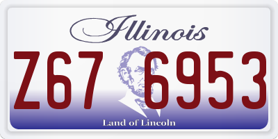 IL license plate Z676953