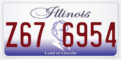 IL license plate Z676954