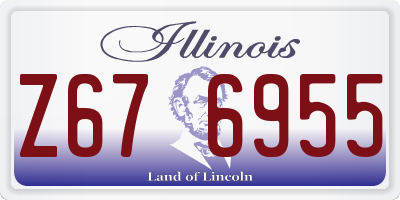 IL license plate Z676955