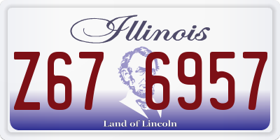 IL license plate Z676957