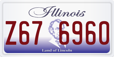 IL license plate Z676960