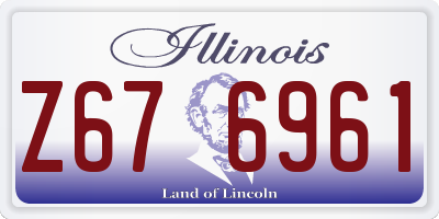 IL license plate Z676961