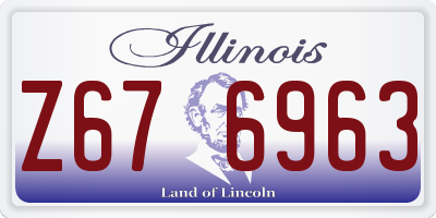 IL license plate Z676963