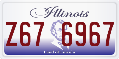 IL license plate Z676967