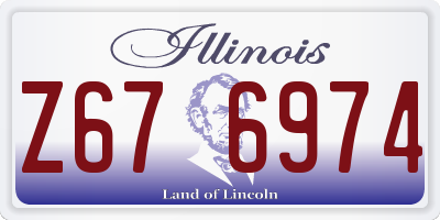 IL license plate Z676974