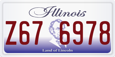 IL license plate Z676978