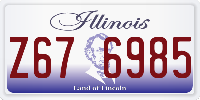 IL license plate Z676985