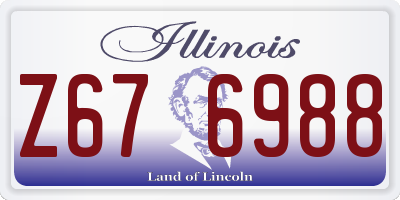 IL license plate Z676988