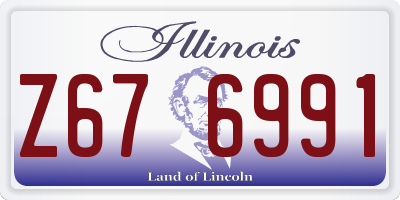 IL license plate Z676991
