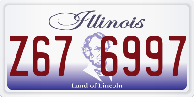 IL license plate Z676997