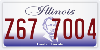 IL license plate Z677004