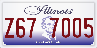 IL license plate Z677005