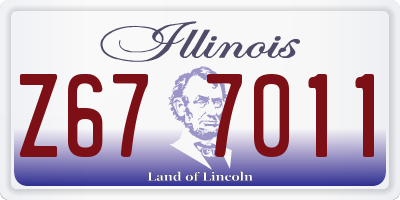 IL license plate Z677011