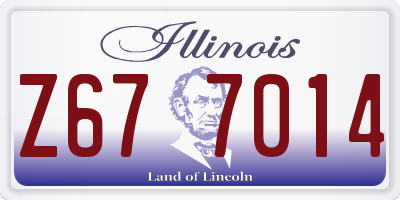 IL license plate Z677014