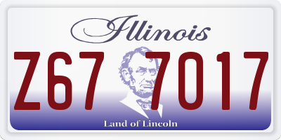 IL license plate Z677017