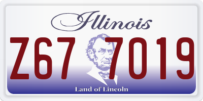 IL license plate Z677019