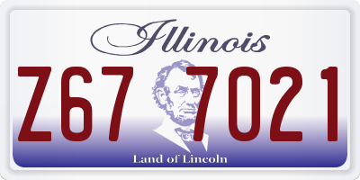 IL license plate Z677021