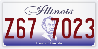 IL license plate Z677023