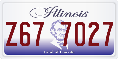 IL license plate Z677027