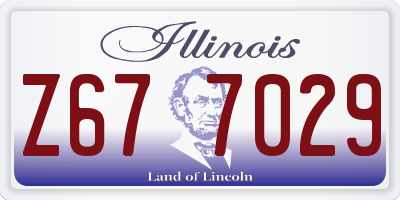IL license plate Z677029