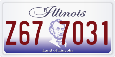 IL license plate Z677031