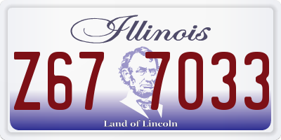 IL license plate Z677033