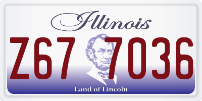 IL license plate Z677036