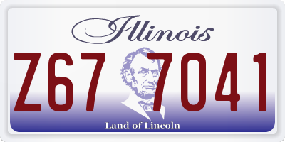 IL license plate Z677041