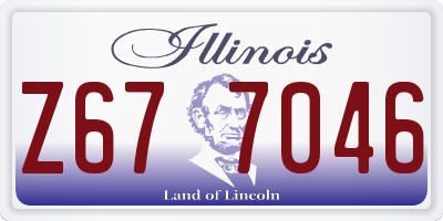 IL license plate Z677046