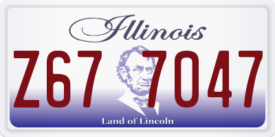 IL license plate Z677047